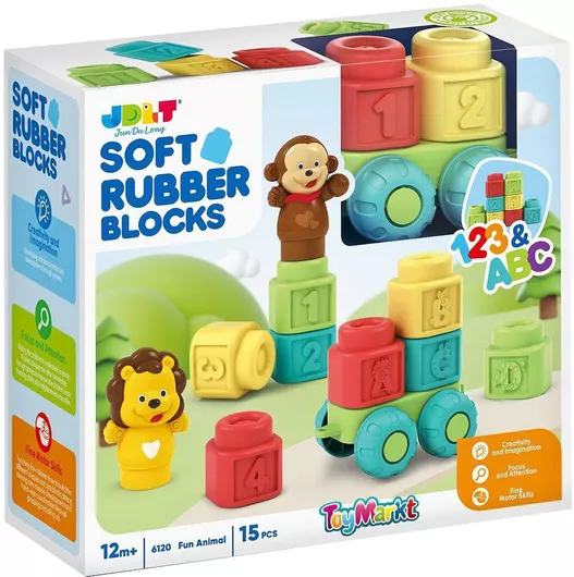 Τουβλάκι ToyMarkt για 1+ Έτους 15τμχ