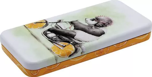 Santoro Fruity Panda Κασετίνα Μεταλλική Γκρι