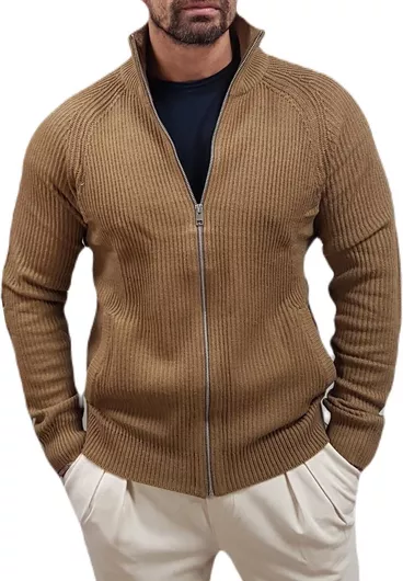 Jack & Jones Ανδρική Ζακέτα Πλεκτή Otter