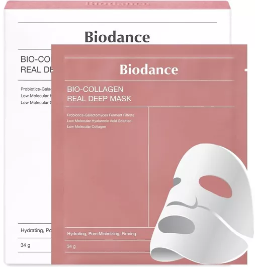 Biodance Bio Collagen Real Deep Sheets για Αναζωογόνηση / Ενυδάτωση / Σύσφιξη 4τμχ