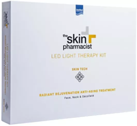 InterMed Led Light Therapy Kit Μάσκα Φωτοθεραπείας Προσώπου LED & Υπερύθρων για Αντιγήρανση