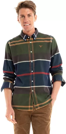 Barbour Μακρυμάνικo Βαμβακερό Καρό Πουκάμισο Κανονική Γραμμή Πολύχρωμο