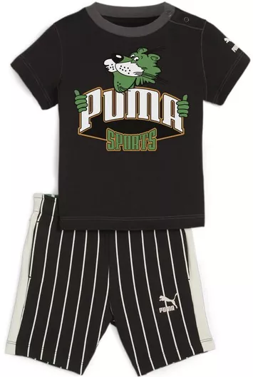 Puma Παιδικό Σετ με Σορτς Καλοκαιρινό 2τμχ Μαύρο
