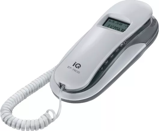 Ενσύρματο Τηλέφωνο IQ DT-78CID Γόνδολα Λευκό