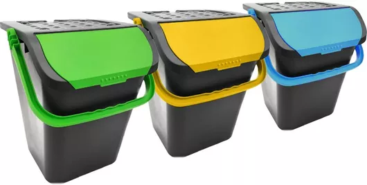 Κάδος Ανακύκλωσης Eco Plast Πλαστικός 35lt Καφέ