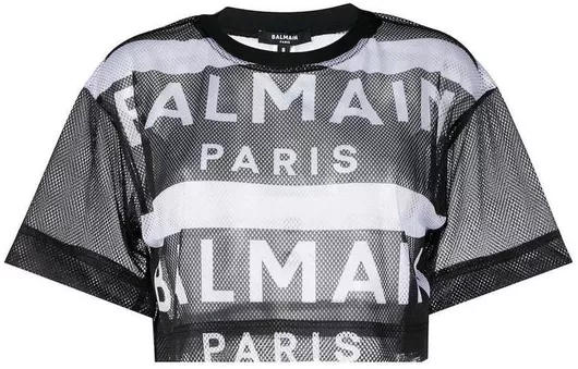 Balmain Γυναικεία Μπλούζα Cropped BKM341310