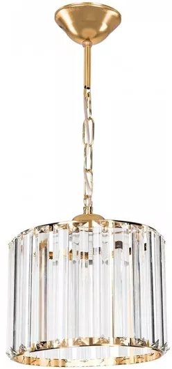 Κρεμαστό Φωτιστικό GloboStar Glamorous Χρυσό με Κρύσταλλα για Ντουί E27 20x20x45cm