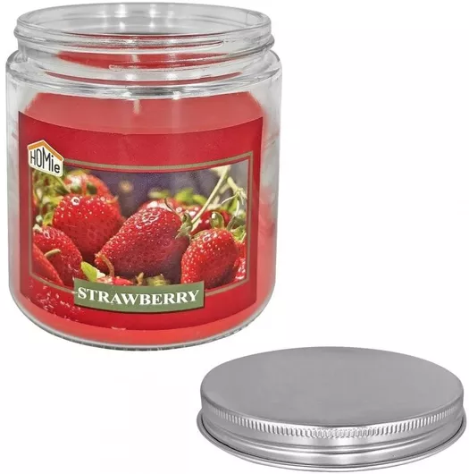 Αρωματικό Κερί HOMie σε Βάζο με Άρωμα Φράουλα 545gr