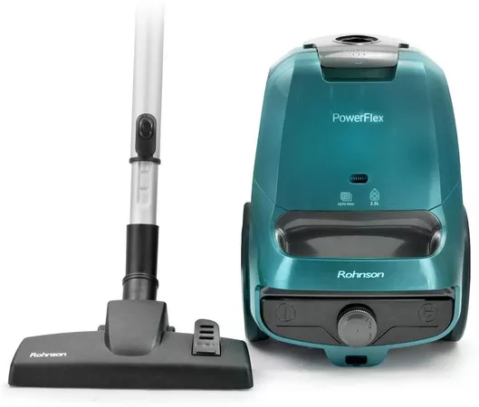 Ηλεκτρική Σκούπα Rohnson PowerFlex 800W με Σακούλα 2.5lt Πράσινη