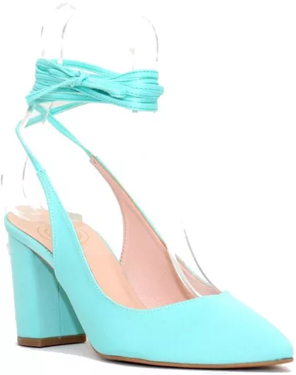 Γυναικείες Γόβες Irene 700/1 Μέντα Σατέν