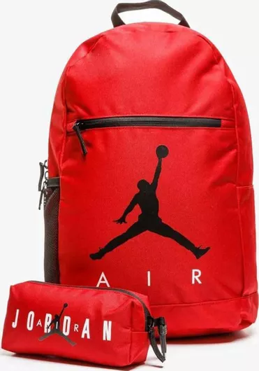 Σχολική Τσάντα Πλάτης Jordan Σχολική Γυμνασίου - Λυκείου Κόκκινη