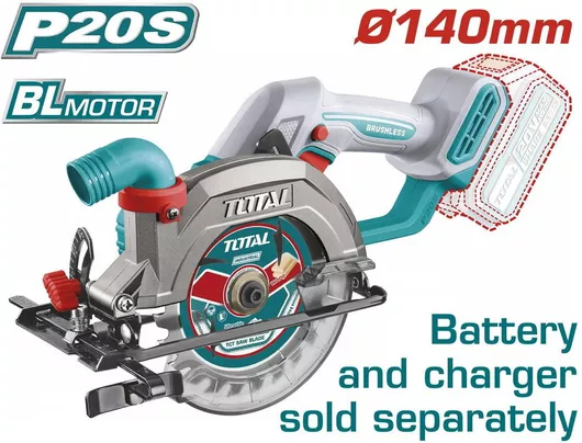 Δισκοπρίονο Total Brushless 20V