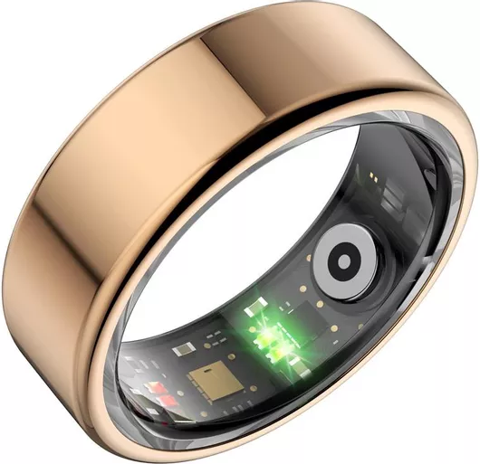Activity Tracker Maxlife MXSR-100 Size 10 Smart Ring Αδιάβροχο με Παλμογράφο Χρυσό