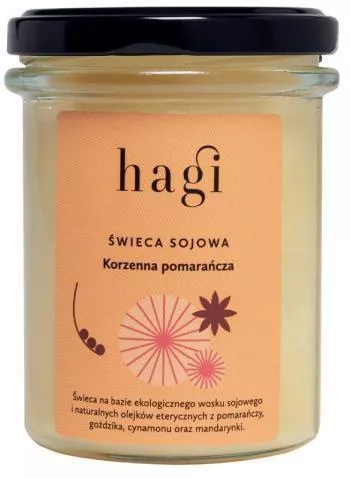 Αρωματικό Κερί Candle Light Σόγιας με Άρωμα Πορτοκάλι Πορτοκαλί