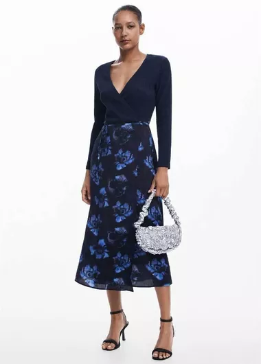 Desigual Midi Φόρεμα Blue
