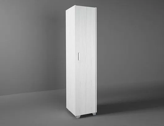 Παιδική Ντουλάπα Μονόφυλλη Λευκή 48x50x180cm