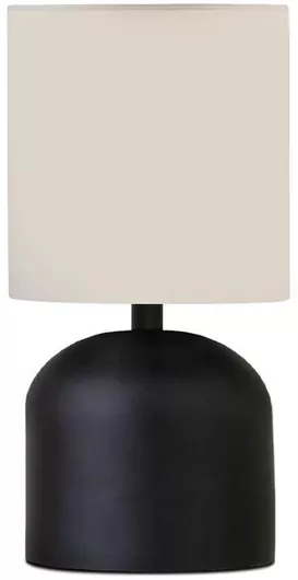 Πορτατίφ Megapap Μεταλλικό για Ντουί E27 με Μαύρο Καπέλο & Βάση