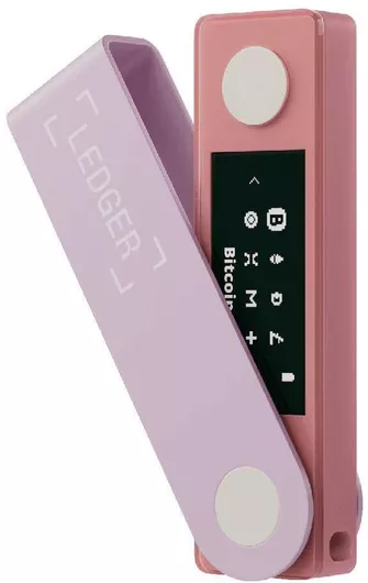 Cryptocurrency Wallet Ledger Nano X Pastel Pink