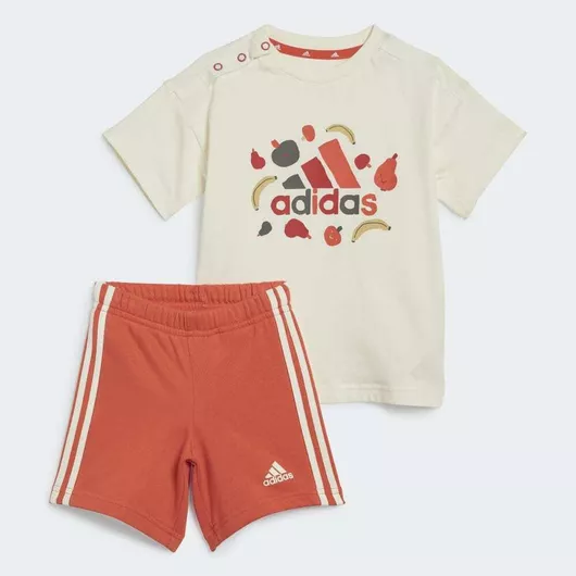 adidas Παιδικό Σετ με Σορτς Καλοκαιρινό 2τμχ Ivory