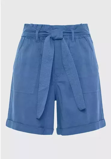 Funky Buddha Γυναικείο Ψηλόμεσο Σορτς Μπλε