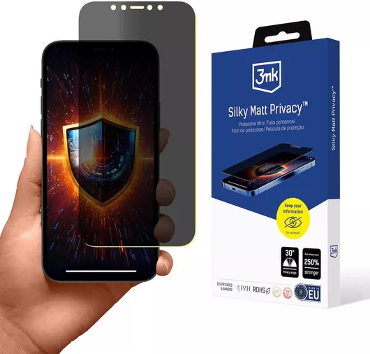 3MK Silky Privacy Ματ Screen Protector iPhone 12/12 Pro