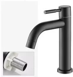 Μπαταρία Νιπτήρα Rolinger Αναμεικτική Μαύρη