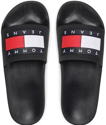 Tommy Hilfiger Ανδρικά Slides Μαύρο