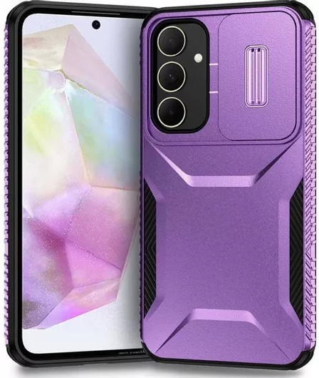 Samsung Galaxy A35 5g Θήκη Μώβ Sliding Camshield Phone Case Purple
