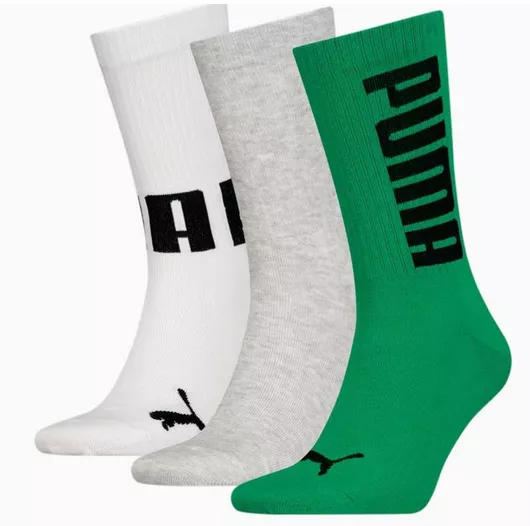 Puma Unisex Αθλητικές Κάλτσες Πράσινο 3 Ζεύγη