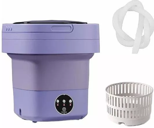 Φορητό Πλυντήριο Ρούχων Μοβ