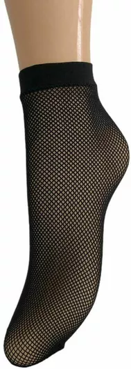 IDER Melvil Διχτυωτά Γυναικεία Καλτσάκια Μαύρο