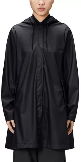 Rains Κοντό Γυναικείο Μπουφάν Μαύρο για Άνοιξη & Φθινόπωρο