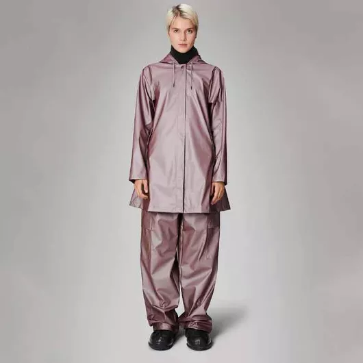 Rains Κοντό Μοβ Γυναικείο Μπουφάν Άνοιξη/Φθινόπωρο