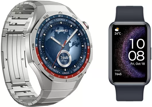 Huawei Watch GT 5 Pro 46mm Titanium + Watch Fit SE Black