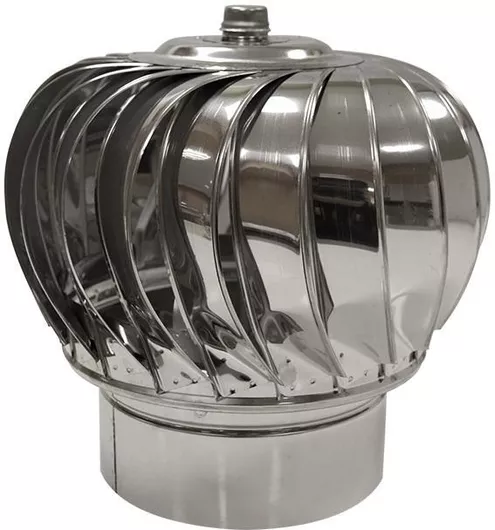 Ανοξείδωτο Καπέλο Καμινάδας Λάδι Η Ρουλεμάν Inox Ss430 Φ180