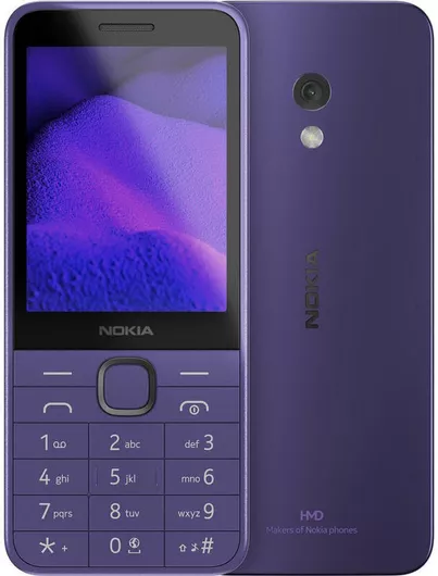 Κινητό Απλής Χρήσης Nokia 235 4G (2024) Dual SIM με Κουμπιά Μοβ