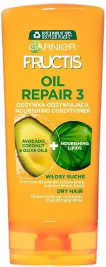 Fructis Oil Repair 3 Conditioner Αναδόμησης/Θρέψης για Ξηρά Μαλλιά 200ml