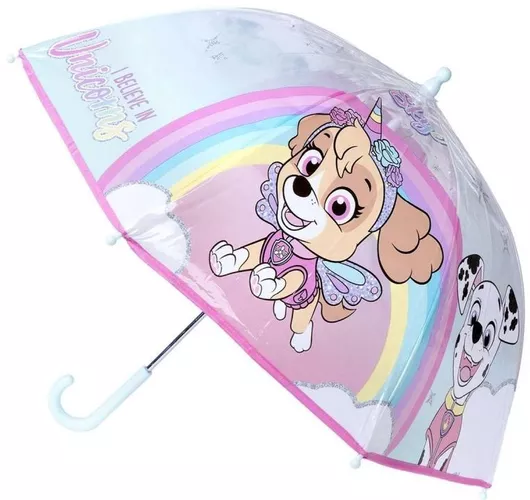Paw Patrol Παιδική Ομπρέλα Μπαστούνι Ροζ με Διάμετρο 71εκ.