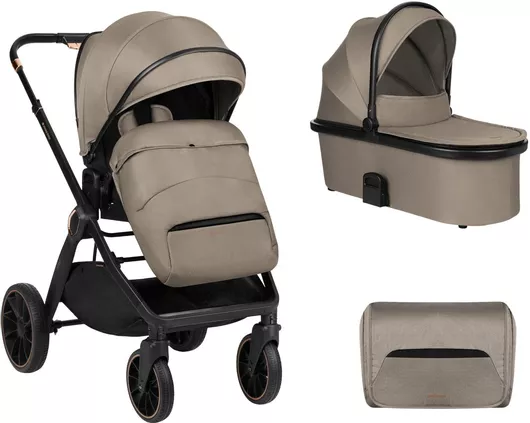 Καρότσι Μωρού Kikka Boo Tiffany Ρυθμιζόμενο 2 σε 1 Beige