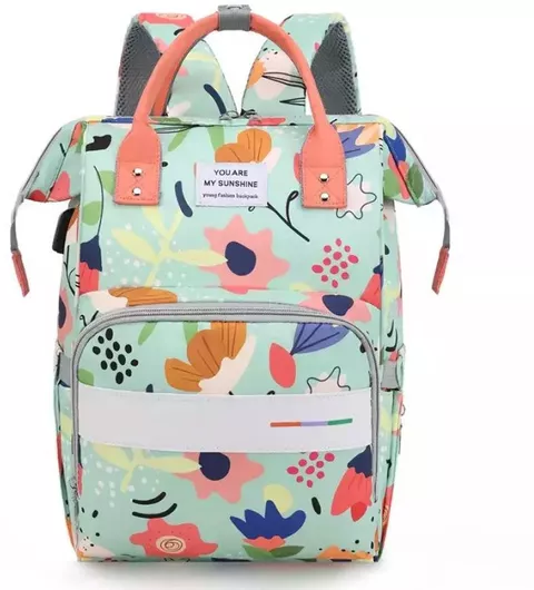 Τσάντα-Αλλαξιέρα Fiko Πλάτης 40x26cm Τιρκουάζ