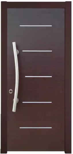 Πόρτα Θωρακισμένη Wenge Inox Kp113