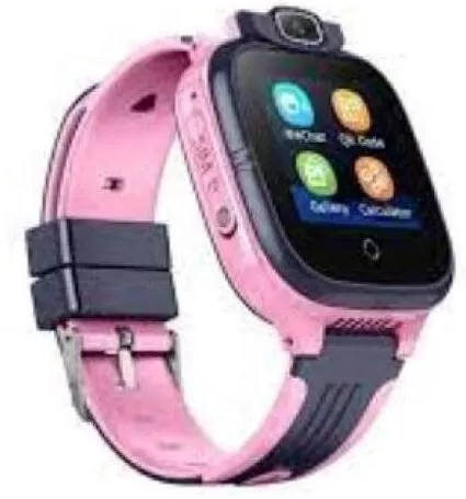 Παιδικό Smartwatch με GPS & Καουτσούκ/Πλαστικό Λουράκι Ροζ