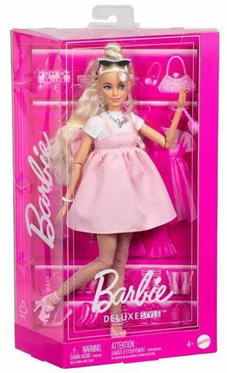 Barbie Deluxe Style Bow Blonde Κούκλα για 3+ Ετών - Mattel
