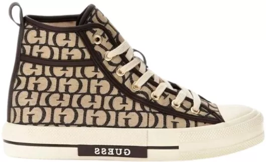 Guess Γυναικεία Flatforms Sneakers Καφέ