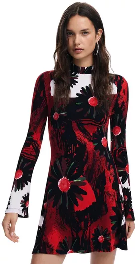 Desigual Nantes Lacroix Dress Mini Φόρεμα Ζιβάγκο Multi