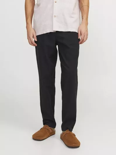 Jack & Jones Παντελόνι Chino σε Tapered Γραμμή Μαύρο