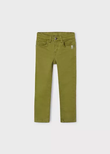 Mayoral Παιδικό Τζιν Παντελόνι Χακί Slim Fit