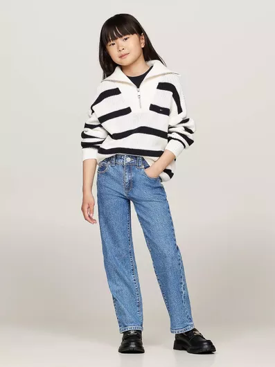 Tommy Hilfiger Παιδικό Παντελόνι Τζιν Μπλε Girlfriend Comfort