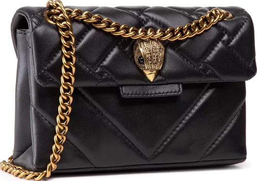 Γυναικεία Τσάντα Χιαστί Kurt Geiger Δερμάτινη σε Μαύρο χρώμα