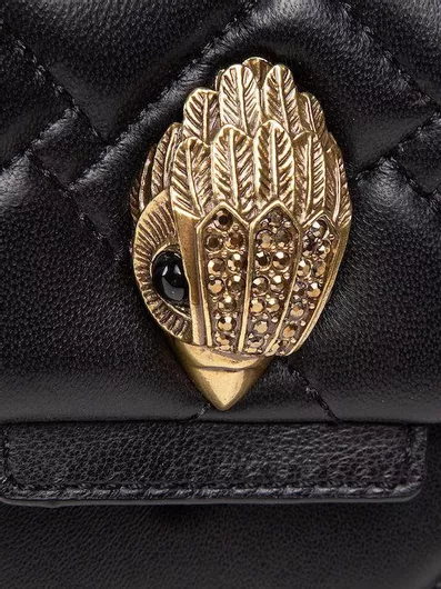 Γυναικεία Τσάντα Χιαστί Kurt Geiger Δερμάτινη σε Μαύρο χρώμα